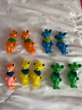Kurt Adler Grateful Dead Dancing Bears String Light Replacement Covers Lot of 9